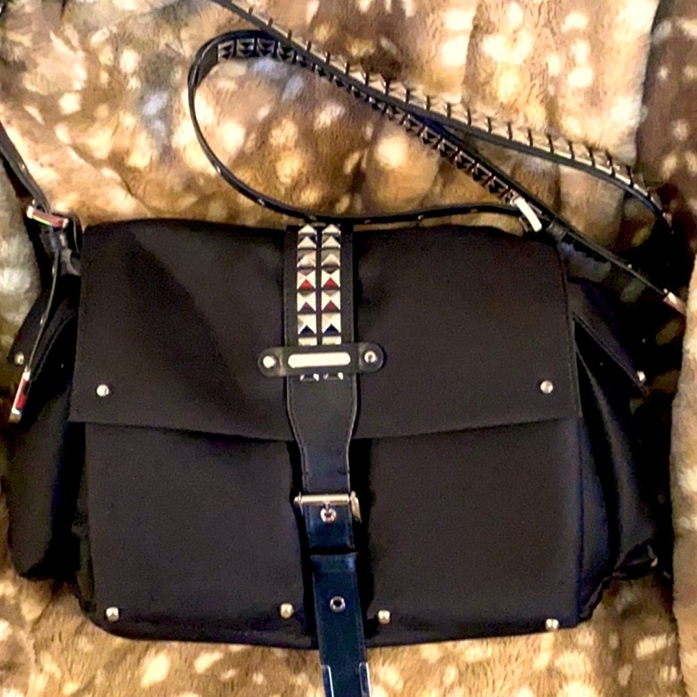 Michael Kors Olivia satin messenger bag